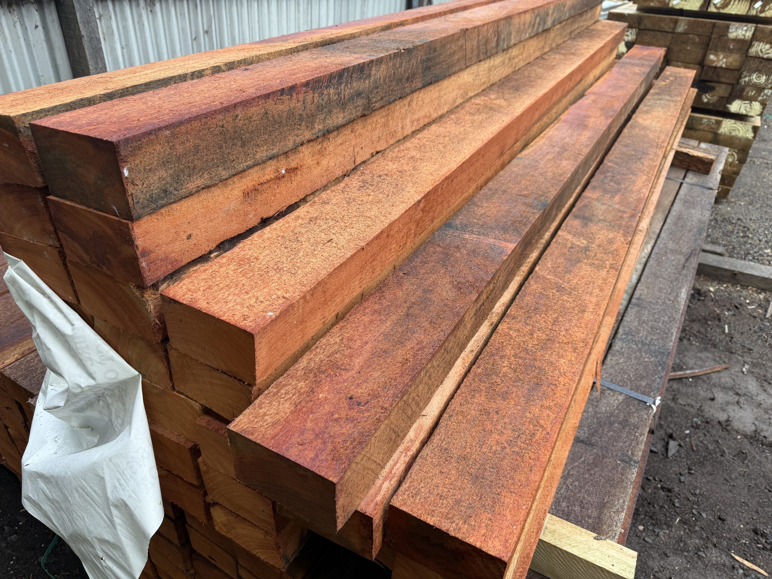 Redgum Fence Posts 125x75 - Image 2