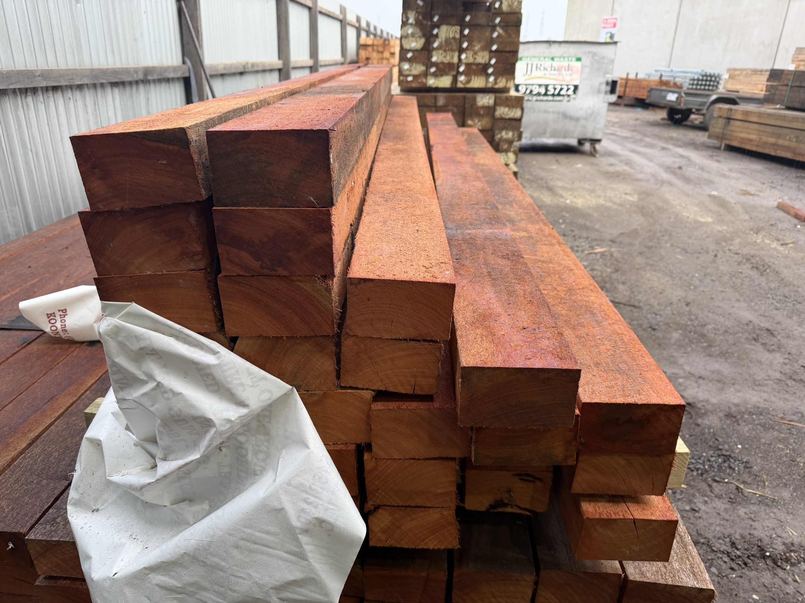 Redgum Fence Posts 125x75 - Image 4